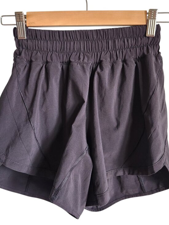 lululemon athletica Pants - Lululemon Shorts Women's Black 2 Track That Short 5" Inseam Lined Gym Running